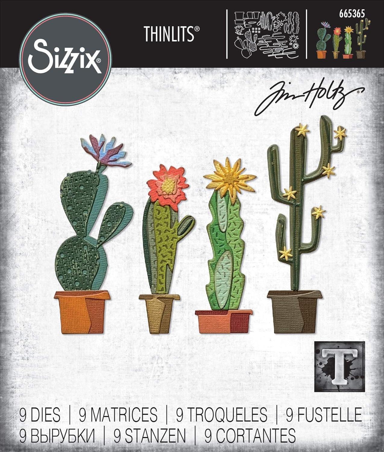 image:imageSizzix Thinlits Die Set 9PK Funky Cactus by Tim Holtz 665365