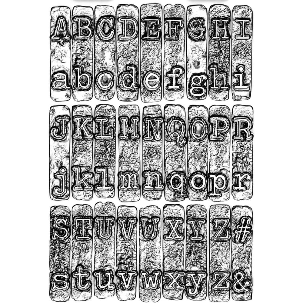 image:imageSizzix 3D Texture Fades Embossing Folder 664760 Typewriter by Tim Holtz One Size