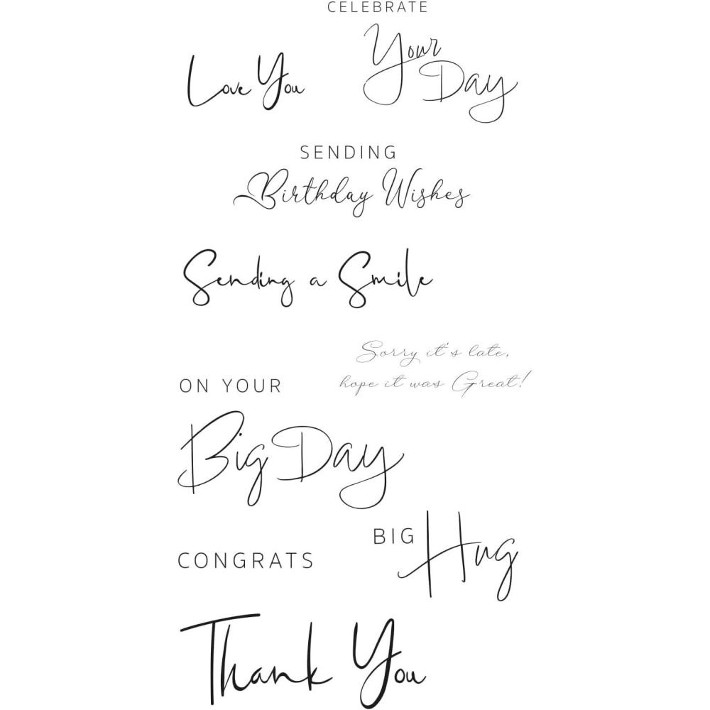 image:imageSizzix Clear Stamps Set Daily Sentiments 2 by Lisa Jones