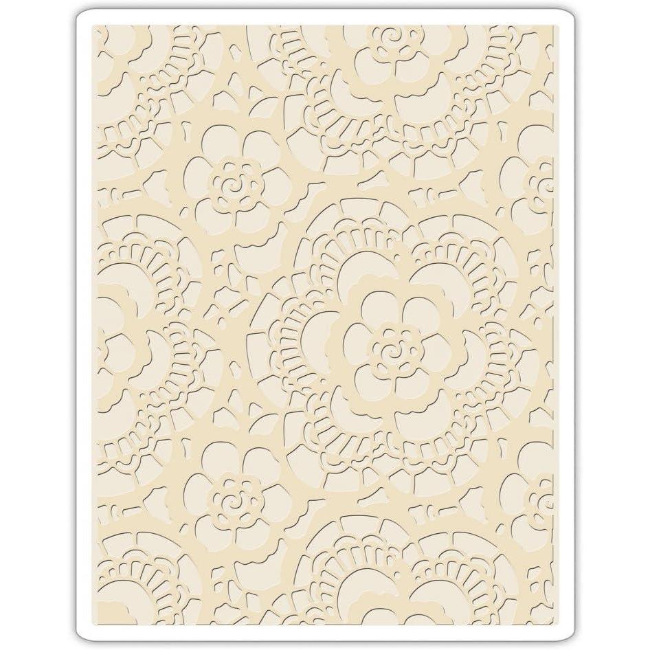 image:imageSizzix Embossing Folder 661824 Lace Multi Color One Size