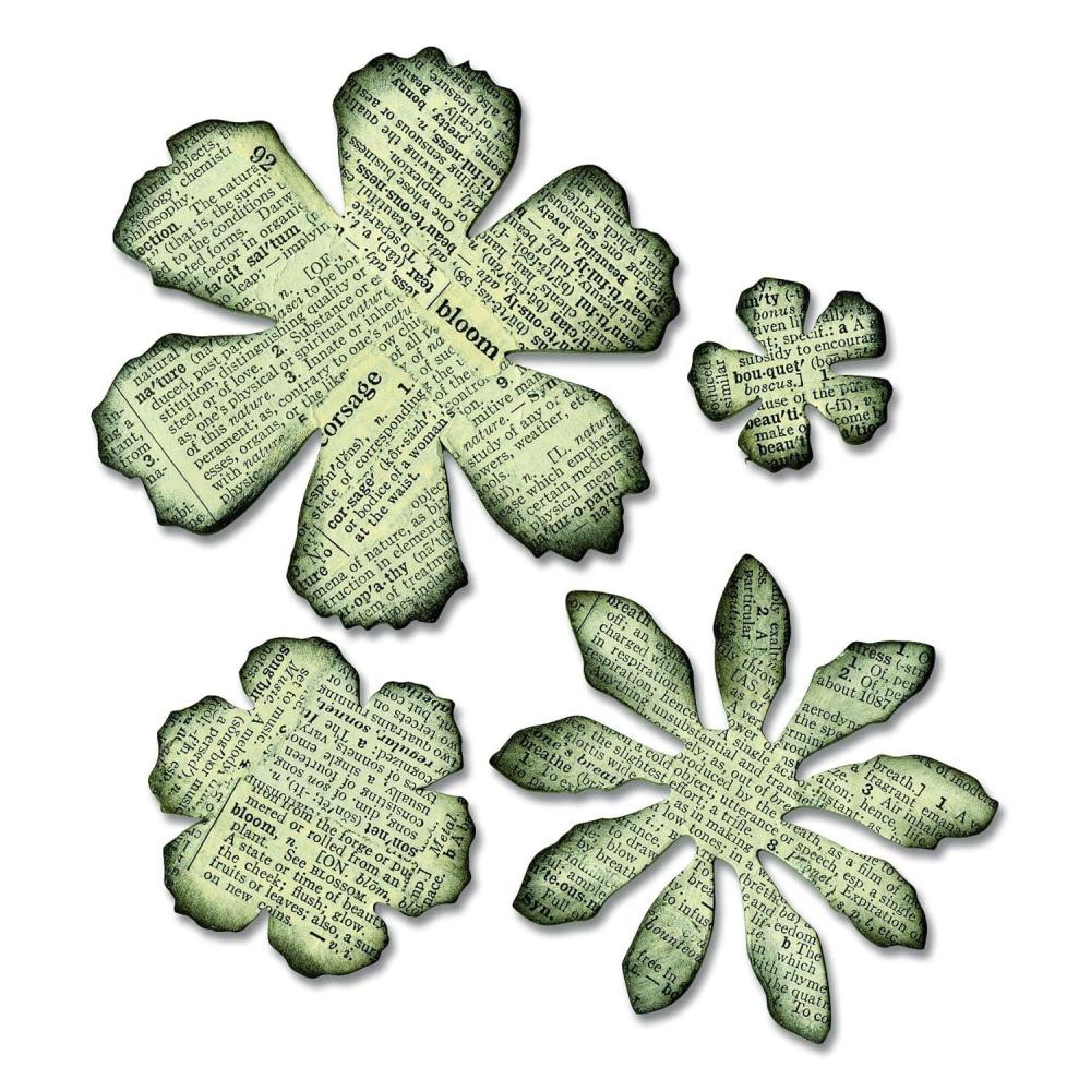 image:imageSizzix Tattered Florals Bigz Die Tim Holtz Multi Color One Size