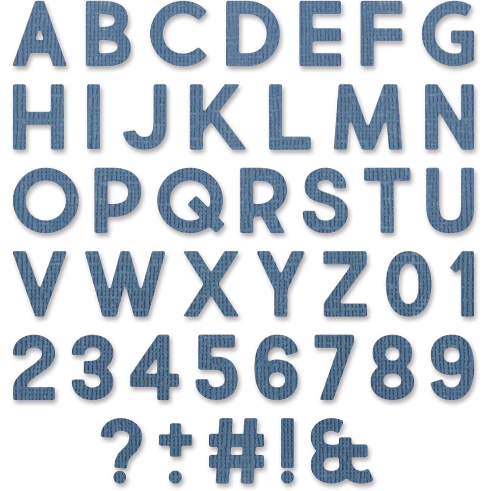 image:imageSizzix Thinlits Die 665205 Alphanumeric Bold by Tim Holtz 80 Pack