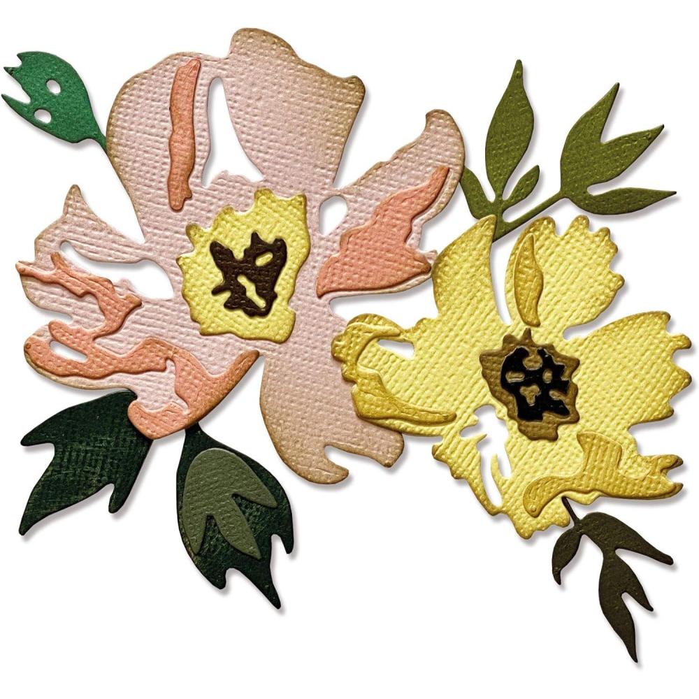 image:imageSizzix Thinlits Die 665209 Brushstroke Flowers 1 by Tim Holtz 7 Pack