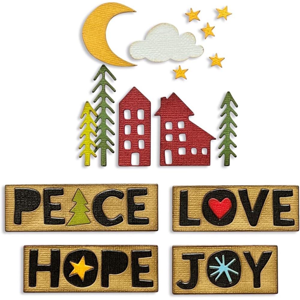 image:imageSizzix Thinlits Die Set 16PK Christmas Cutouts by Tim Holtz  666064  Chapter 4 2022