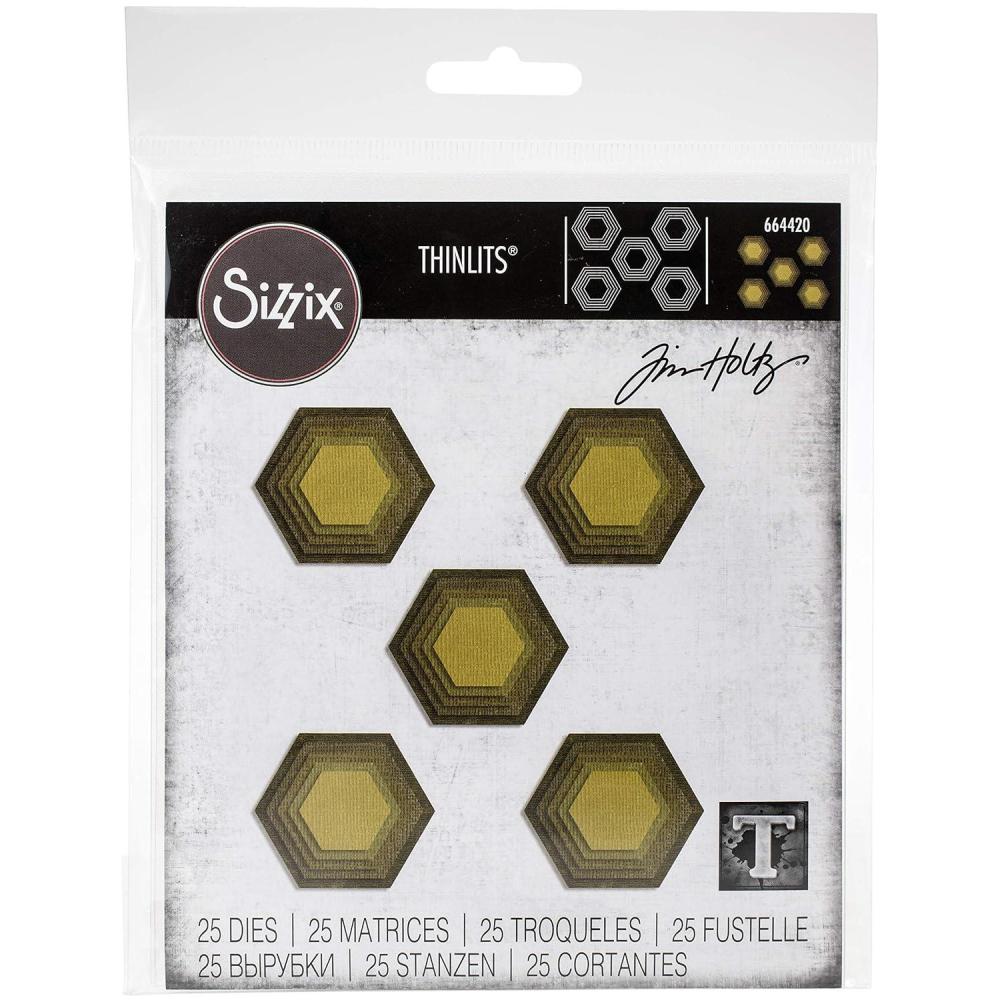 image:imageSizzix Thinlits Die Set 25 Pack by Tim Holtz MulticolorHexagons