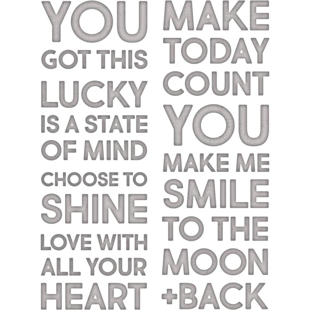 image:imageSizzix Thinlits Die Set 7PK Bold Text 2 by Tim Holtz 665925 Chapter 2 2022