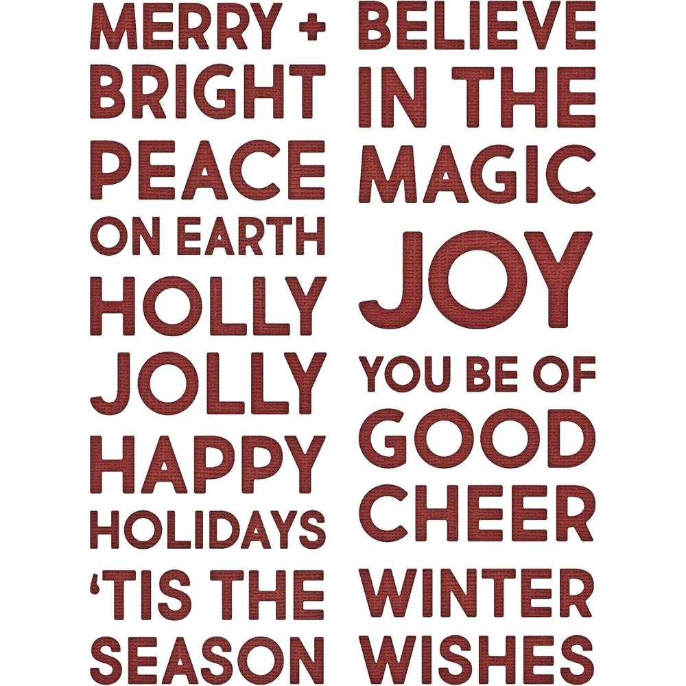 image:imageSizzix Thinlits Die Set 9PK Bold Text Christmas by Tim Holtz 666062 Chapter 4 2022