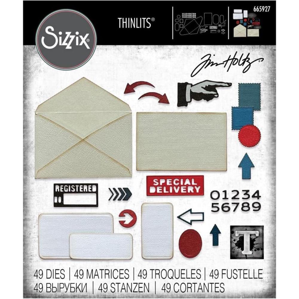 image:imageSizzx Thinlits Die Set 48PK Postale by Tim Holtz 665927 Chapter 3 2022