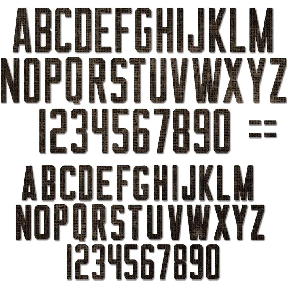 image:imageSizzx Thinlits Die Set 73PK Alphanumeric Theory by Tim Holtz 665924 Chapter 3 2022