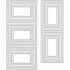 Sizzix Framelits Die Set 25PK-Stacked Tiles Rectangles by Tim Holtz, 665433, One Size, Multicolor
