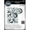 Sizzix Texture Fades MultiLevel Embossing Folder 665226 Swirls by Tim Holtz One Size, Multicolor