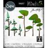 Sizzix Thinlits Die 665217 Funky Trees by Tim Holtz 6 Pack, Multicolor