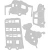 Sizzix Thinlits Die 665220 Wacky Transport #1 by Tim Holtz 4 Pack(Multicolor)