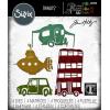 Sizzix Thinlits Die 665220 Wacky Transport #1 by Tim Holtz 4 Pack(Multicolor)