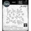 Sizzix Thinlits Die Set 13PK Pine Patterns by Tim Holtz | 666070 | Chapter 4 2022 Wafer, Grey