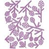 Sizzix Thinlits Die Set 13PK Pine Patterns by Tim Holtz | 666070 | Chapter 4 2022 Wafer, Grey