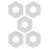 Sizzix Thinlits Die Set 25 Pack by Tim Holtz, Multicolor(Hexagons)