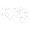 Sizzix Thinlits Die Set 25PK Stacked Tiles Hearts by Tim Holtz, 665858