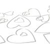 Sizzix Thinlits Die Set 25PK Stacked Tiles Hearts by Tim Holtz, 665858
