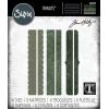 Sizzix Thinlits Die Set 6PK-Decorative Trims by Tim Holtz, 665435, Multicolor