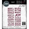 Sizzix Thinlits Die Set 9PK Bold Text Christmas by Tim Holtz | 666062 | Chapter 4 2022