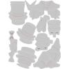 Sizzix Thinlits Die Set 9PK Tailored by Tim Holtz, 666289(Multi-colour)