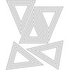 Sizzix Tim Holtz – THINLITS DIE STCK, Stacked Tiles Triangles