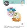 Thinlits Die Set 6PK Geo Heart Box by Kath Breen(Silver)