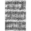 Sizzix 3D Texture Fades Embossing Folder 664760 Typewriter by Tim Holtz One Size