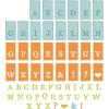 Sizzix A5 Clear Stamps w/Framelits Die Tab Stamp Alpha by 49 and Market