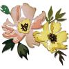 Sizzix Thinlits Die 665209 Brushstroke Flowers #1 by Tim Holtz 7 Pack