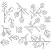 Sizzix Thinlits Die Set 13PK Pine Patterns by Tim Holtz | 666070 | Chapter 4 2022 Wafer, Grey