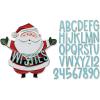 Sizzix Thinlits Die Set 49PK Santa Greetings Colorize by Tim Holtz | 666338 | Metal, Wafer-Thin Cutting Dies for Scrapbooking, Embossing, Journalling(Silver)