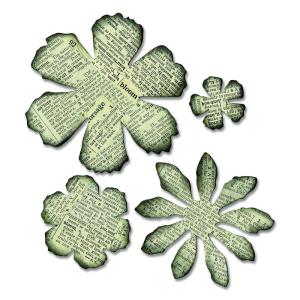 Sizzix, Tattered Florals Bigz Die , Tim Holtz, Multi Color, One Size