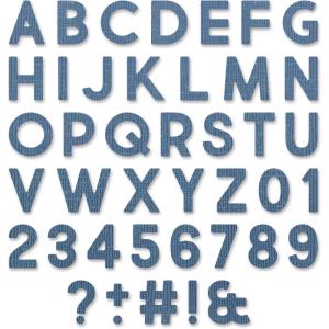 Sizzix Thinlits Die 665205 Alphanumeric Bold by Tim Holtz 80 Pack