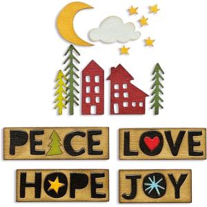 Sizzix Thinlits Die Set 16PK Christmas Cutouts by Tim Holtz | 666064 | Chapter 4 2022
