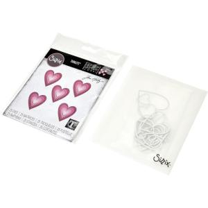Sizzix Thinlits Die Set 25PK Stacked Tiles Hearts by Tim Holtz, 665858