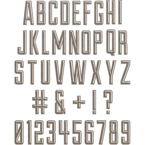 Sizzix Thinlits Die Set 41PK Alphanumeric Emporium by Tim Holtz, 666282