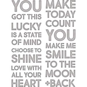 Sizzix Thinlits Die Set 7PK Bold Text #2 by Tim Holtz | 665925 |Chapter 2 2022