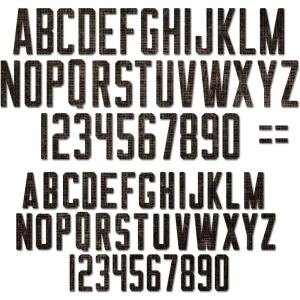 Sizzx Thinlits Die Set 73PK Alphanumeric Theory by Tim Holtz | 665924 | Chapter 3 2022