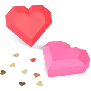 Thinlits Die Set 6PK Geo Heart Box by Kath Breen(Geo Heart Box)