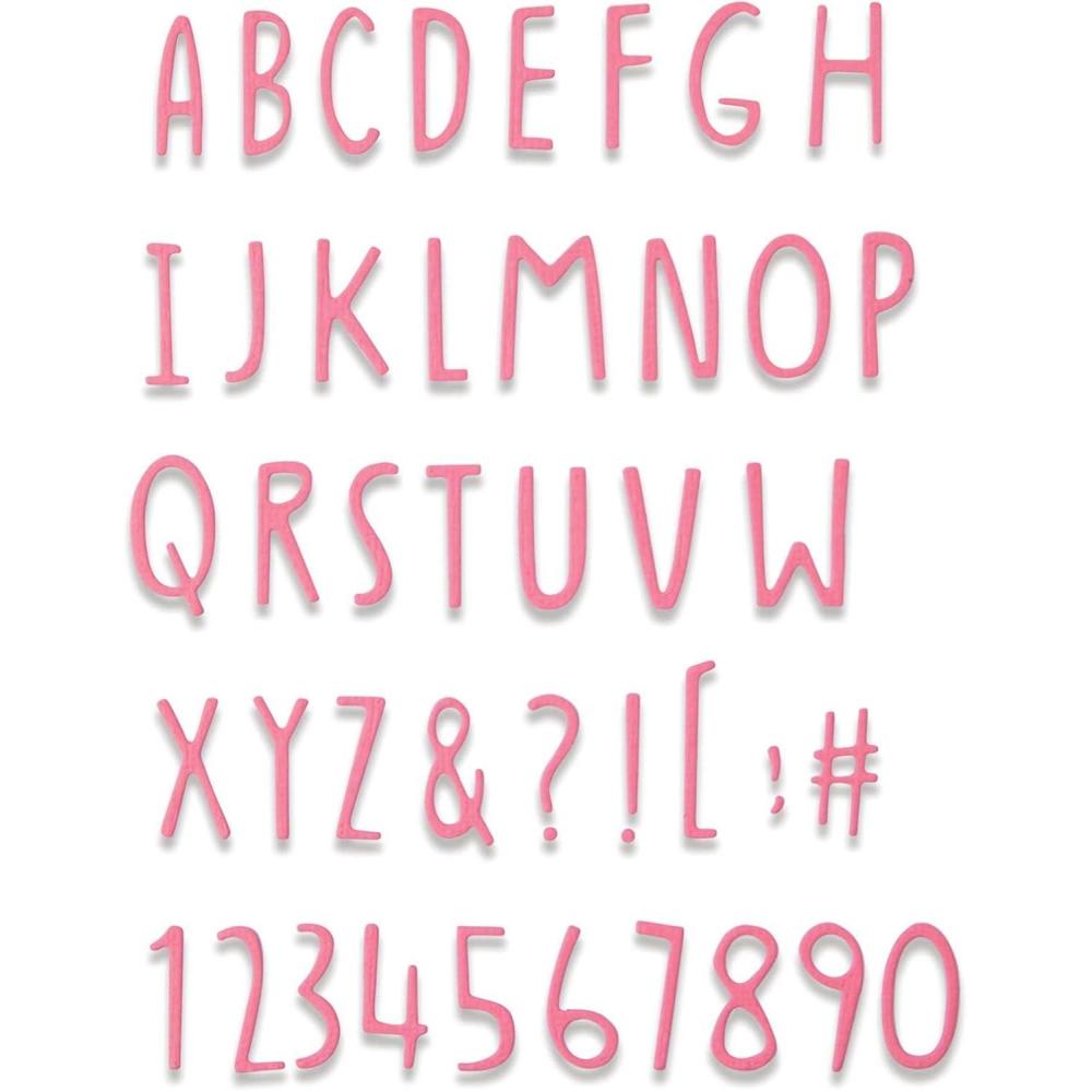 image:imageSizzix Thinlits Die Hand Drawn Alphabet by Jenna Rushforth 665182 Multicolor
