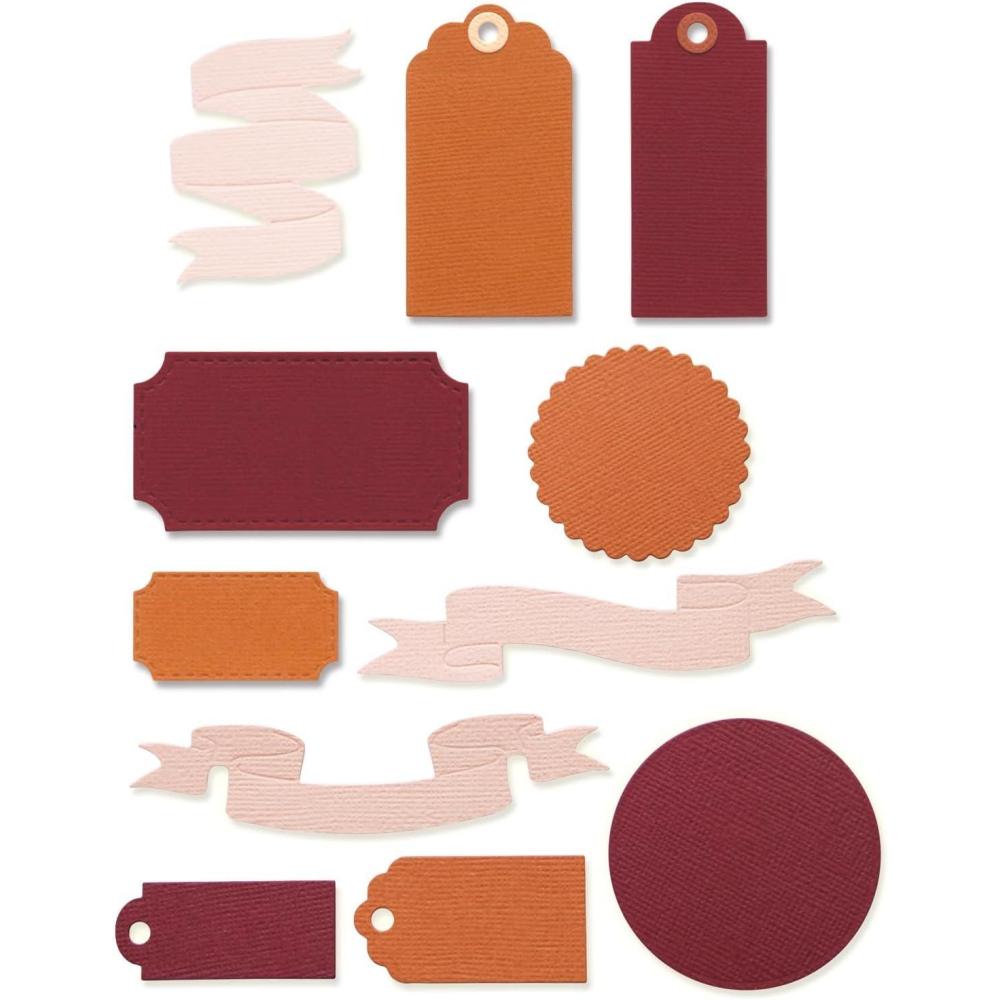 image:imageSizzix Thinlits Die Set Vintage Tags amp BannersSilver