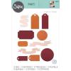 Sizzix Thinlits Die Set – Vintage Tags & Banners(Silver)