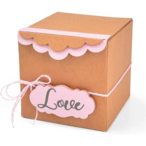 Sizzix ScoreBoards XL Die Box, Gift w/Scallop Edges by Eileen Hull, Multicolor