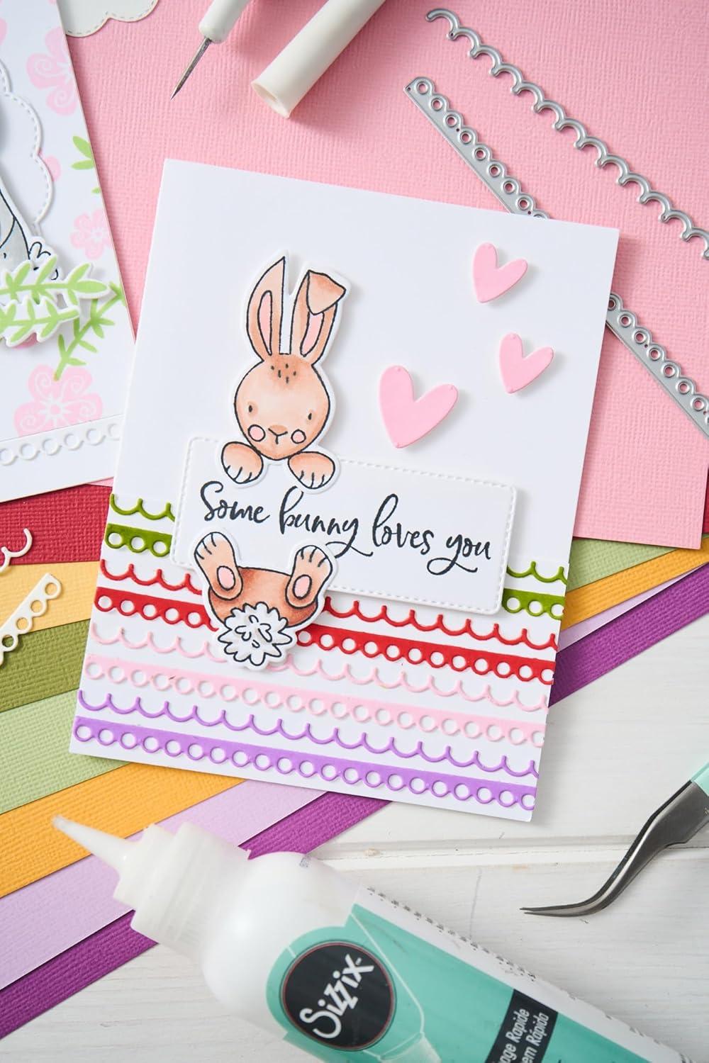 image:imageCatherine Poolers Bunny Bits amp Blooms Sizzix Clear Stamps Set 15PK