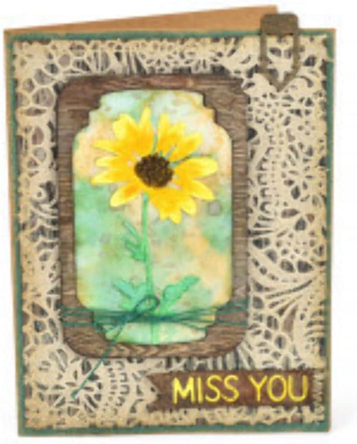 image:imageSizzix Multi Color Thinlits Die Set Crochet by Tim Holtz 4 Pack One SizeModern