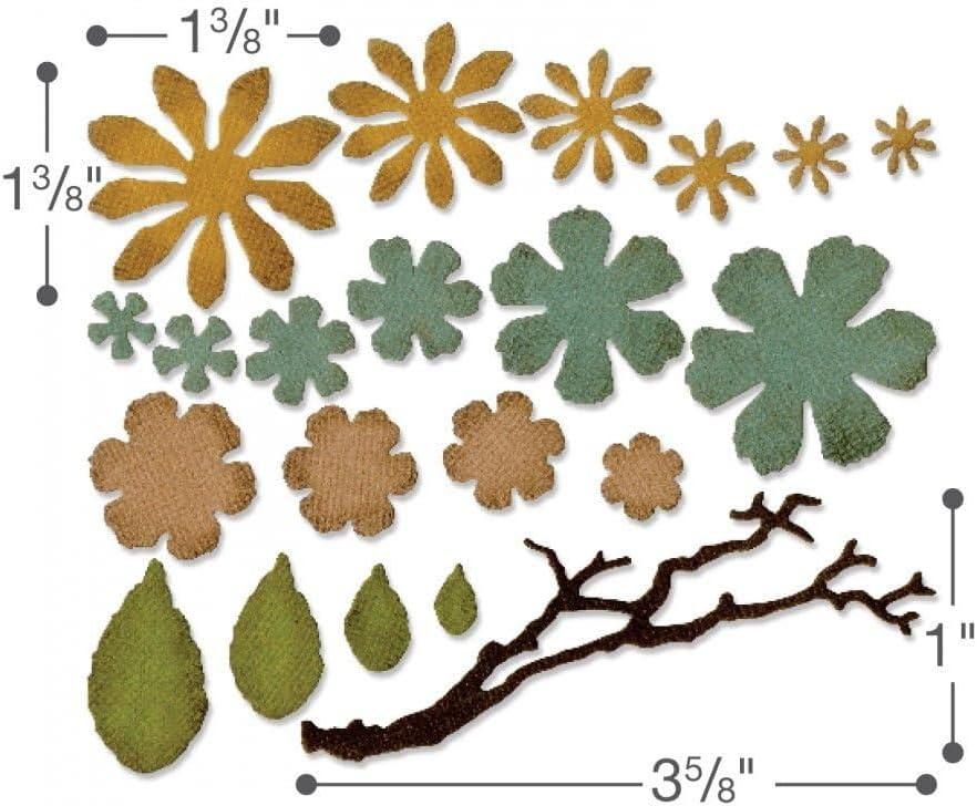 image:imageSizzix Multi Color Thinlits Die Set 661806 Tattered Florals by Tim Holtz 21 Pack One Size SIZ661806