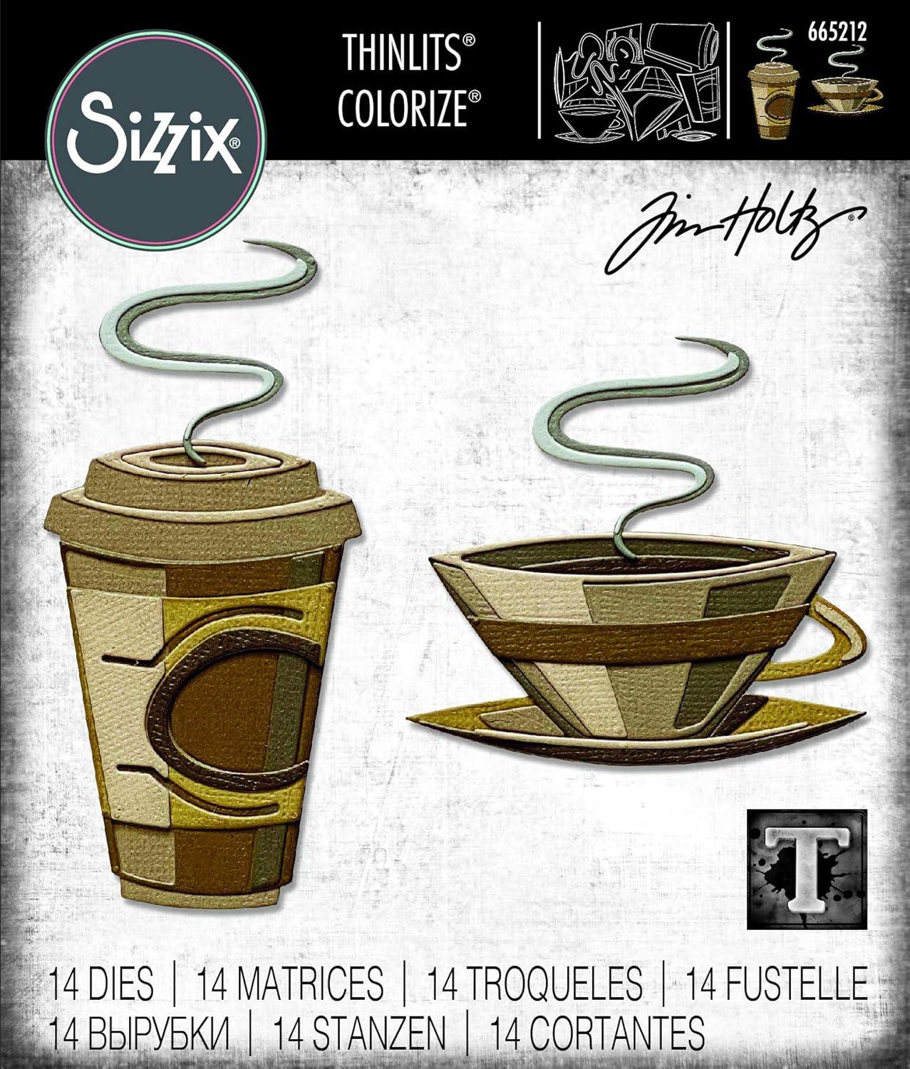 image:imageSizzix Thinlits Die 665212 Cafe Colorize by Tim Holtz 14 Pack