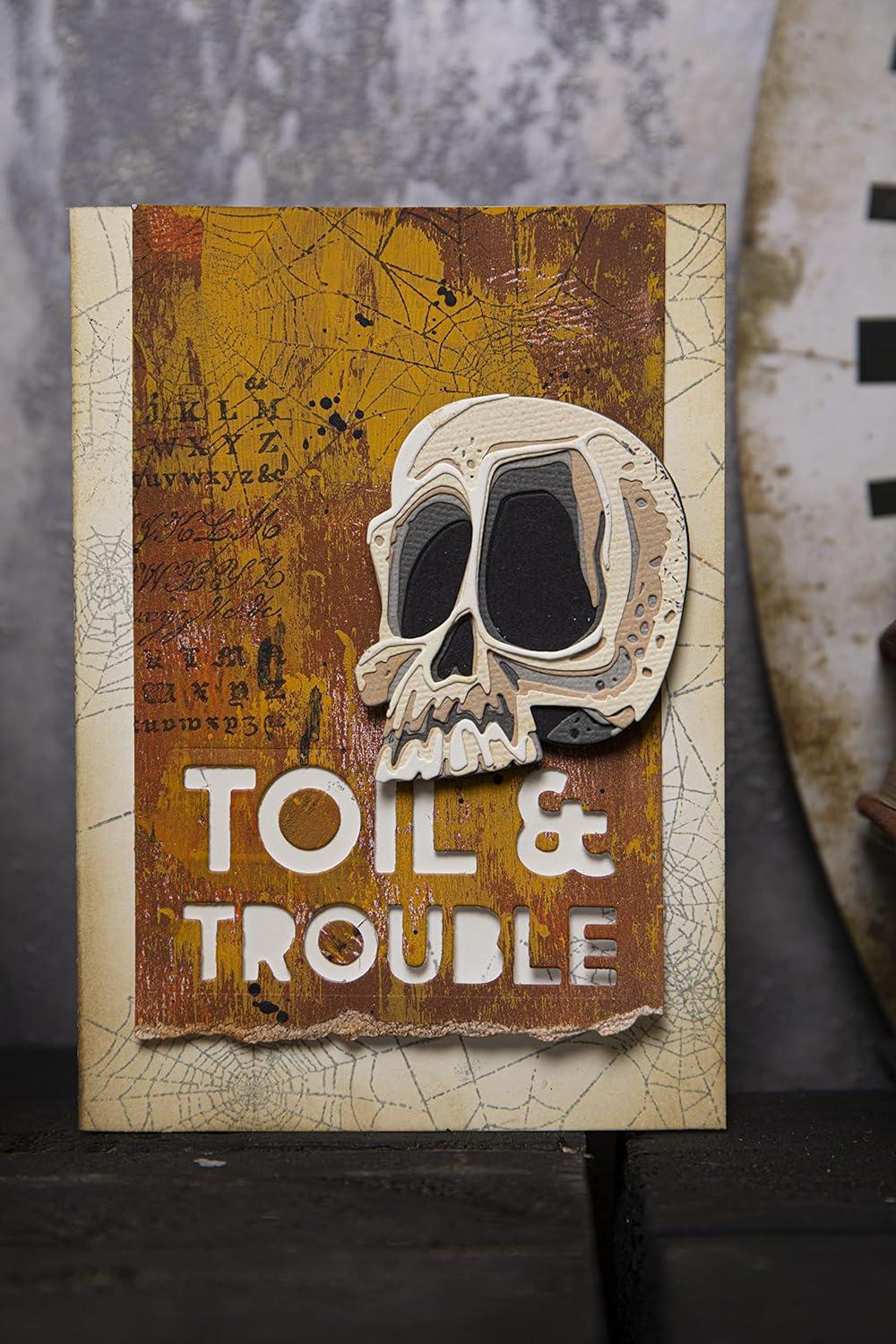 image:imageThinlits Die Set 9PK Bold Text Halloween by Tim Holtz